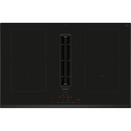 Siemens extraKlasse - Platetopp med ventilator ED851HQ26M Svart