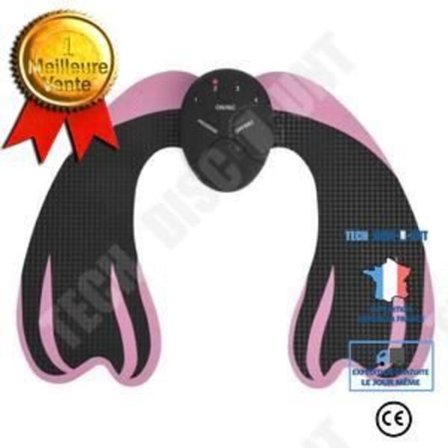 TD Rumpe Løft Massasje Maskin Muskelstimulering Massasjeapparat Svart+Rosa