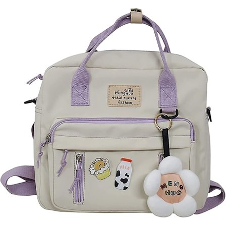 Søde Rygsække Til Teenagepiger Æstetiske Rygsække Japansk Anime Kawaii Rygsæk Skole Funktionel Håndtaske Rejse Vandtæt Bogtaske Laptop Taske (whi