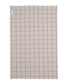 Viskestykke Axel ternet Rød