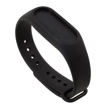 Flexibelt TPU ArmBand för Xiaomi Mi Band 2 - Svart