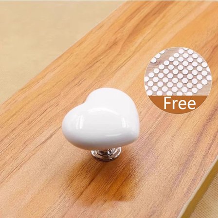 Håndtag Toilet Trykknap Hjerteformet Press Tank Push Switch