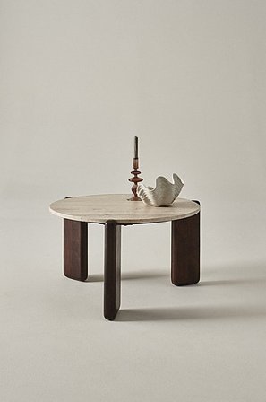 Jotex - Soffbord ø 76 Cm Mangoträ - Travertin Beige TILOU - Köp Soffbord hos Jotex