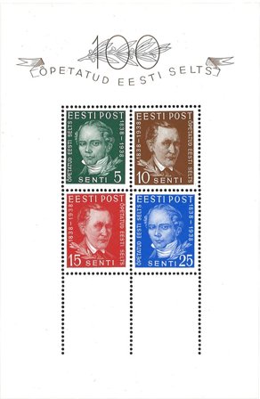 Estland 1938 - MICHEL blok 2 - Miniark - Postfrisk