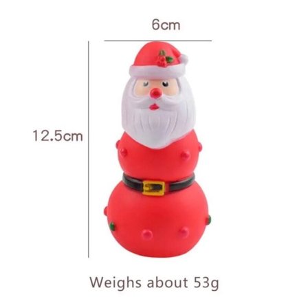 Jul Hund Leksaker Hund Tugga Leksaker Husdjur Låtande Valp Gummi Leksaker Jul Jultomte Snögubbe