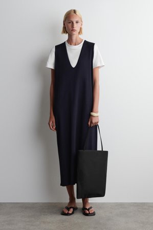 COS Women's Borsa Tote Archive In Nylon in Nero