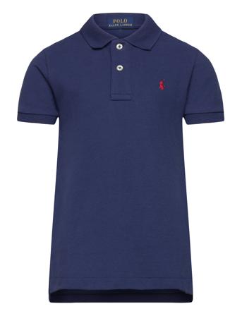 The Iconic Mesh Polo Shirt Tops T-shirts Polo Shirts Short-sleeved Polo Shirts Navy Ralph Lauren Kids