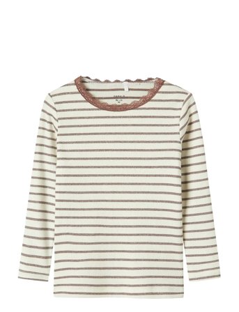 name it Nmfnette Slim Ls Top - Cream - 104
