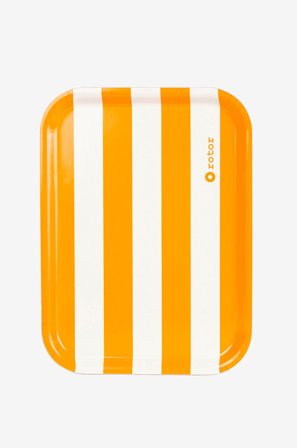 Rotor design - Serveringsbricka Stripes - Orange - Brickor - Från Homeroom