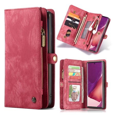 CaseMe Samsung Galaxy Note 20 Ultra fodral med blixtlås - Röd