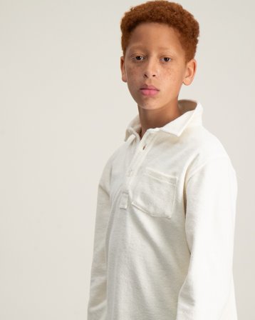 Nikben Terry Studio Vit Skjortor Kille - Kids Brand Store