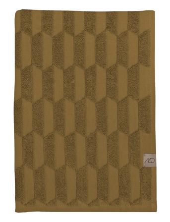 Geo Bath Towel Home Textiles Bathroom Textiles Towels & Bath Towels Brun Mette Ditmer