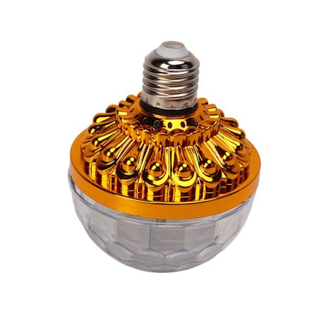 LED Roterende Lampe i Full Farge RGB LED-Fargeskiftende Lyspære for Fest Hjem Bursdager Gyllen Lampe (6 Farger)