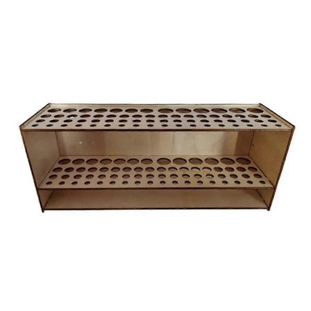 Træbørsteholder Porøs 67 Børster Skrivebord Pen Opbevaringsbeslag Aftagelig Vægreol