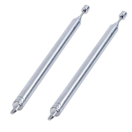 2 stk. 7-seksjons AM-radio, FM, TV-ekspansjonsantenne 66 cm lang