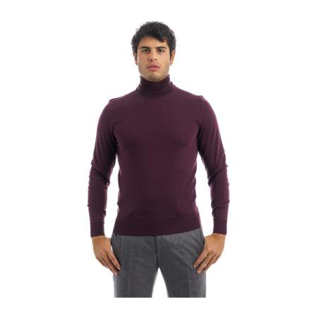 Drumohr Round-neck Strik Lilla, Herre Strik