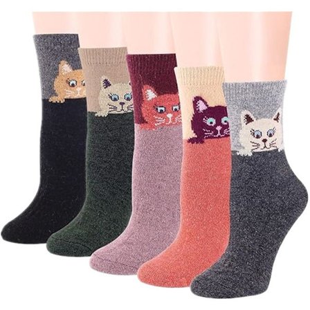 Hussokker, vintersokker, 5 par, hjemmesokker, hussokker dame og herre, varmesokker, fleecesokker, tykke sokker, tøffelsokker, varme sokker