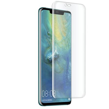 1x Fullt Cover För Huawei Mate 20 Pro Äkta Glas Skydd Starkt Skä Transparent