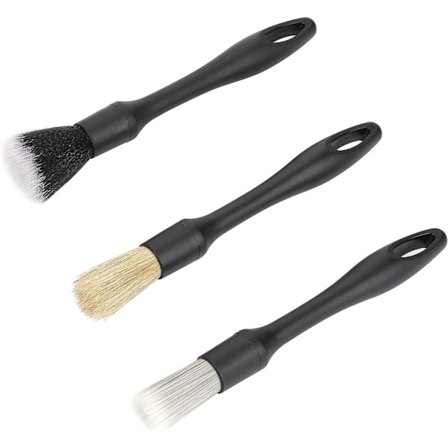 Bilskötselborste Set, 3 st Bilskötselborstar Naturlig Vildsvin