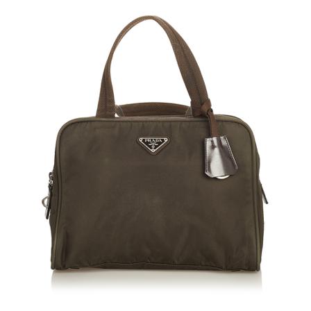 Prada Vintage, Pre-owned Handbag Groen, Dames, Maat:ONE Size,nylon