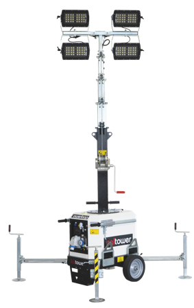 Rutab Towerloop Lystårn 4x160W, 81400 lm, 2800 m², Belysning