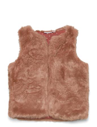 Nmfnafur Faux Fur Vest Pink Name It