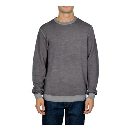 Sun68, Round-neck Knitwear Grijs, Heren, Maat:M