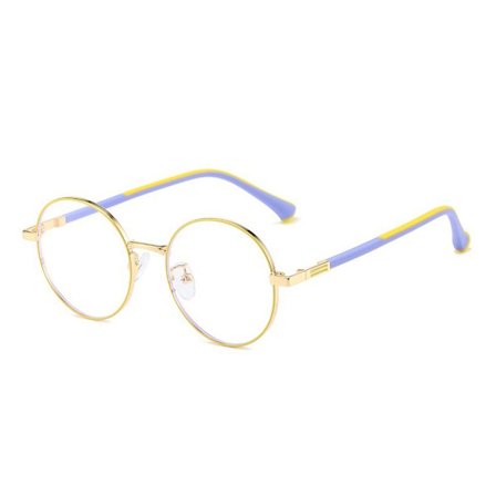 Anti-blå ljusglasögon för barn runda glasögon 3 3