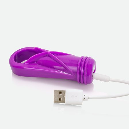 Screaming O: Charged OYeah! Plus Rechargeable Vibe Ring - Purple - Vuxen.dk: For ham