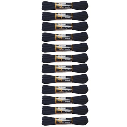 Grafters Runda 140 cm Kängsnören (12-pack) 12-pack Svart