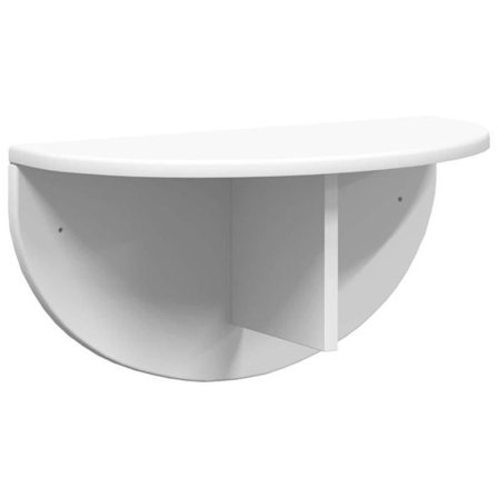 Vägghylla i ingenjörsträ - vidaXL - Vit - 48x24x24 cm - Stort lagringsutrymme - Lätt att rengöra