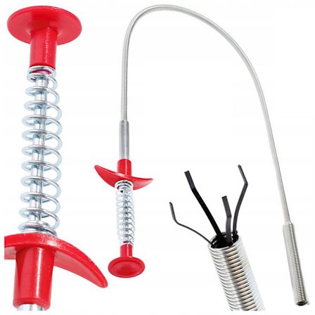 Fleksibelt fjederhåndtag til lange skruer