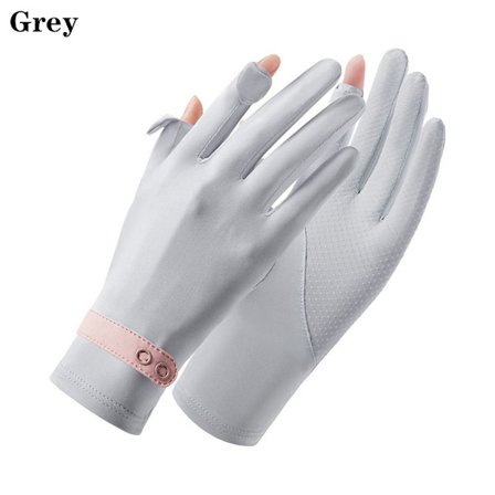 Ice Silk Gloves Solbeskyttelseshansker GRÅ