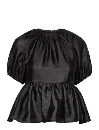 Theodora Blouses Short-sleeved Sort MbyM