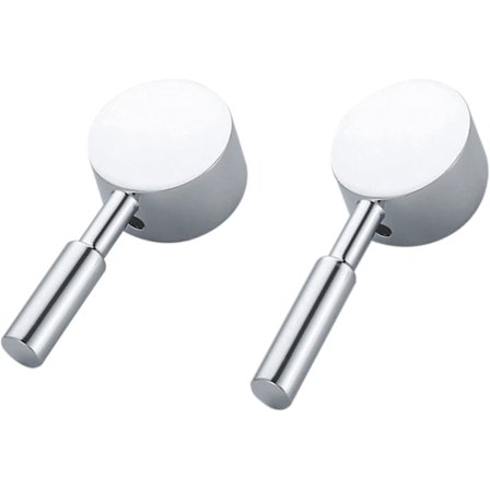 Hanat kahvat vivut sinkki seos keittiö hana kahvat vivut kylpyhuoneet sekoitin hana kahva vipu vaihdot kylpyhuone keittiö (2kpl, hopea)