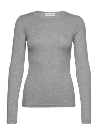 T-Shirt Long Sleeve T-shirts & Tops Long-sleeved Grå Sofie Schnoor*Betinget Tilbud