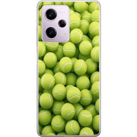 Kompatibel Mobilcover til Xiaomi Xiaomi Redmi Note 12 Pro Mønster af grønne tennisbolde i høj detalje, sporty motiv med gentagende tekstur og stær