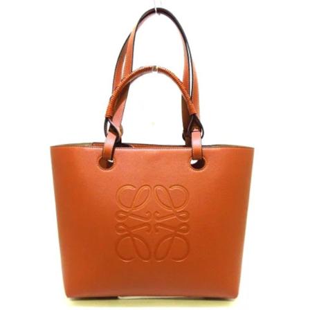 Loewe Pre-owned, Pre-owned Leather totes Bruin, Dames, Maat:ONE Size