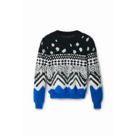 Desigual - Stickade Tröjor & Koftor - Svart - Dam - Storlek: Xl, Dam, Storlek: XL