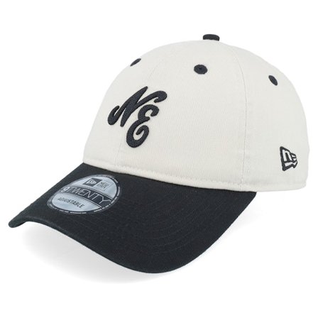 New Era - Beige unconstructed Cap - Ne 9TWENTY Stone/Black Dad Cap / Unconstructed @ Hatstore
