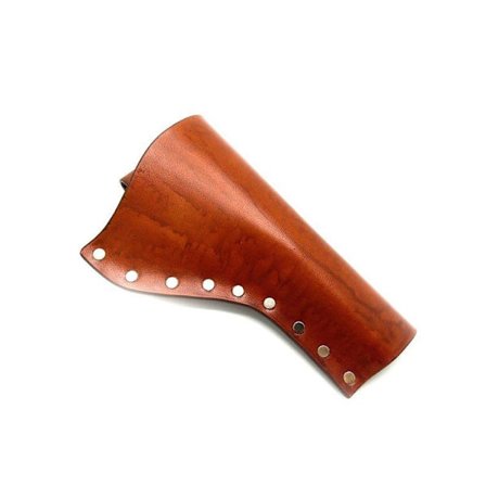 JJ Custom Works - Colt .45 Peacemaker Holster - Right - 4.75" - LightBrown - Plain - Nickel Studs