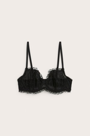 Kappahl | Bh med hjärtmönster | Svart