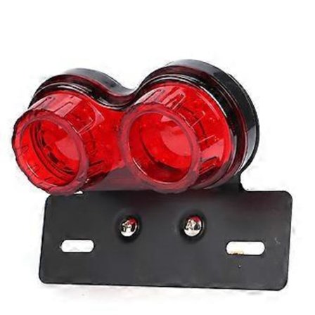 Multifunktionell Motorcykel LED Lampa Bakljus Blinkers Broms Registreringsskylt Integrerad Lampa Röd