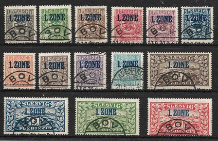 Slesvig 1920 - AFA 1-14 - Stemplet