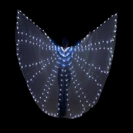 Fjärilsvingar med LED-belysning, Färgglada Partykostym