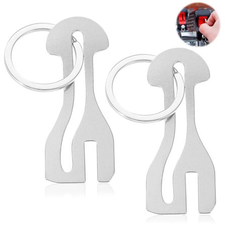 ZLIP ja Slide | Ostoskärryn vapautin ruostumattomasta teräksestä avaimenperällä | Ostoskärryn avaaja kaikkiin ostoskärryihin | Avaimenperä avaa 