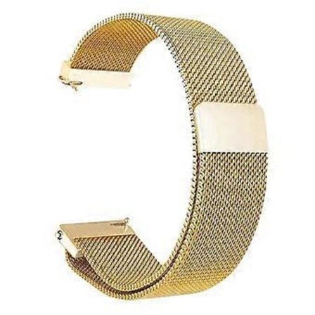 Armband i rostfritt stål med justerbar spänne, andningsbart minimalistiskt armband för män och kvinnor (18 mm guld)