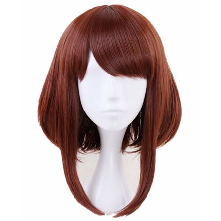 Varmebestandig Syntetisk Parykk for Anime Fans Cosplay Ochaco Uraraka--