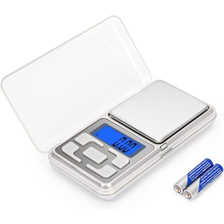 500g/0,01g Presisjonskjøkkenvekt med Bakgrunnsbelyst LCD-skjerm (7 Måleenheter)