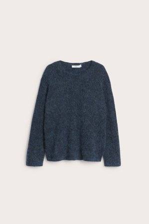 Kappahl | Sweter z dzianiny z mieszanki moheru Ciemnoniebieski L | Ciemnoniebieski